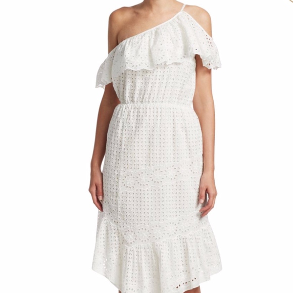 Joie Corynn eyelet Ruffle Dress S - Picture 4 of 8